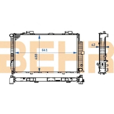 2108997 BEHR Radiator