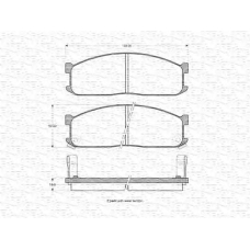 363702160892 MAGNETI MARELLI Комплект тормозных колодок, дисковый тормоз