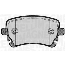 363916060602 MAGNETI MARELLI Комплект тормозных колодок, дисковый тормоз