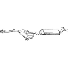 288-897 BOSAL Глушитель выхлопных газов конечный