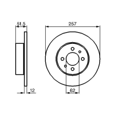 0 986 478 066 BOSCH Тормозной диск