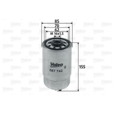 587742 VALEO Топливный фильтр