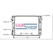 0612501 KUHLER SCHNEIDER Радиатор, охлаждение двигател