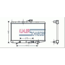 5200021 KUHLER SCHNEIDER Радиатор, охлаждение двигател