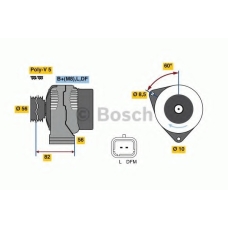 0 986 080 780 BOSCH Генератор