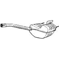 175-349 BOSAL Глушитель выхлопных газов конечный