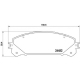 P 83 145<br />BREMBO<br />Комплект тормозных колодок, дисковый тормоз