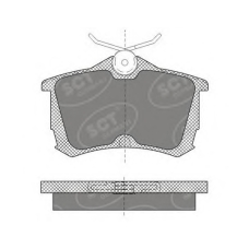 SP 607 PR SCT Комплект тормозных колодок, дисковый тормоз