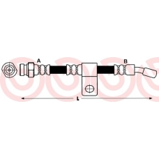 T 30 018 BREMBO Тормозной шланг