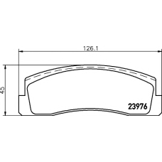 8DB 355 011-461 HELLA PAGID Комплект тормозных колодок, дисковый тормоз