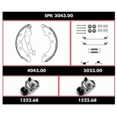 SPK 3043.00 REMSA Комплект тормозов, барабанный тормозной механизм