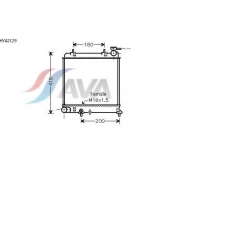 HYA2129 AVA Радиатор, охлаждение двигателя