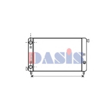 080070N AKS DASIS Радиатор, охлаждение двигателя