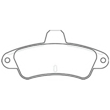 AKD-1313 ASVA Комплект тормозных колодок, дисковый тормоз