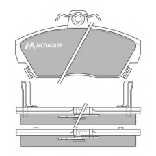 LVXL532 MOTAQUIP Комплект тормозных колодок, дисковый тормоз