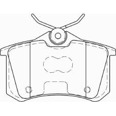 FD7425A NECTO Комплект тормозных колодок, дисковый тормоз