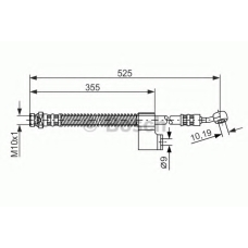 1 987 476 188 BOSCH Тормозной шланг