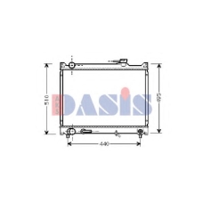 320450N AKS DASIS Радиатор, охлаждение двигателя