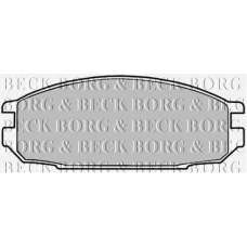 BBP1331 BORG & BECK Комплект тормозных колодок, дисковый тормоз