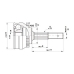 CVJ5269.10 OPEN PARTS Шарнирный комплект, приводной вал