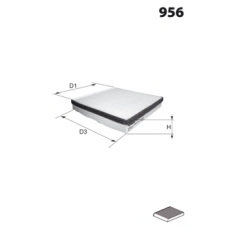 EKR7005 MECAFILTER Фильтр, воздух во внутренном пространстве