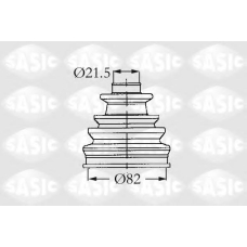 9004611 SASIC Комплект пылника, приводной вал