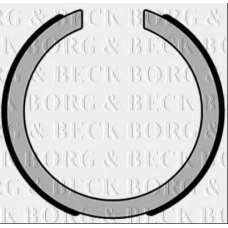 BBS6486 BORG & BECK Комплект тормозных колодок