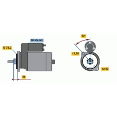 0 986 016 300 BOSCH Стартер