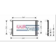 1022801 KUHLER SCHNEIDER Конденсатор, кондиционер