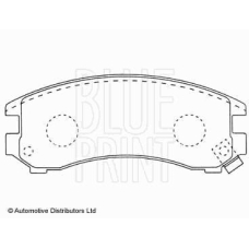 ADK84208 BLUE PRINT Комплект тормозных колодок, дисковый тормоз