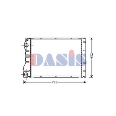 180017N AKS DASIS Радиатор, охлаждение двигателя