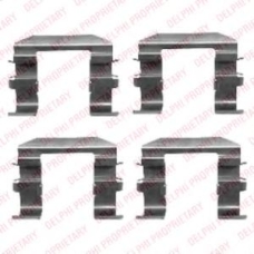 LX0417 DELPHI Комплектующие, колодки дискового тормоза