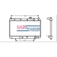 0100351 KUHLER SCHNEIDER Радиатор, охлаждение двигател