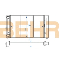 2109136 BEHR Radiator