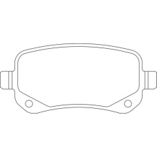 LVXL1644 MOTAQUIP Комплект тормозных колодок, дисковый тормоз