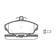 P2373.10 WOKING Комплект тормозных колодок, дисковый тормоз