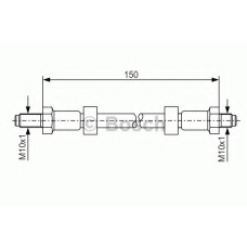 1 987 476 141 BOSCH Тормозной шланг