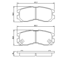 0 986 460 979 BOSCH Комплект тормозных колодок, дисковый тормоз