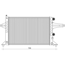 350213966000 MAGNETI MARELLI Радиатор, охлаждение двигателя