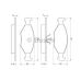 0 986 424 514 BOSCH Комплект тормозных колодок, дисковый тормоз
