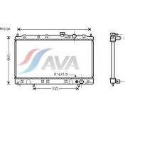 MT2136 AVA Радиатор, охлаждение двигателя