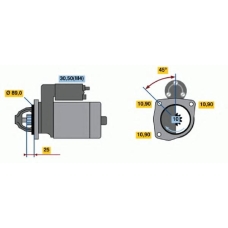 0 001 231 009 BOSCH Стартер