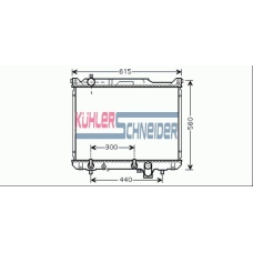 2200451 KUHLER SCHNEIDER Радиатор, охлаждение двигател