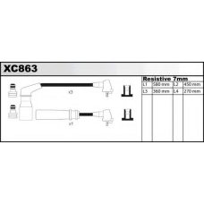 XC863 QUINTON HAZELL Комплект проводов зажигания