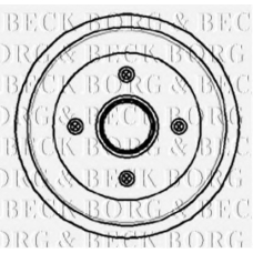 BBR7054 BORG & BECK Тормозной барабан