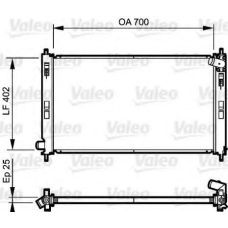 735200 VALEO Радиатор, охлаждение двигателя