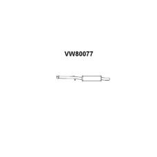 VW80077 VENEPORTE Предглушитель выхлопных газов