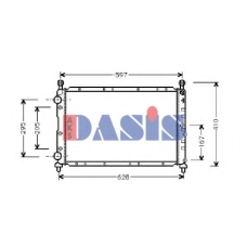 010290N AKS DASIS Радиатор, охлаждение двигателя