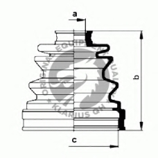 QJB223 QH Benelux Комплект пылника, приводной вал