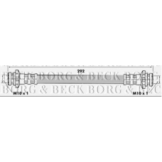 BBH6306 BORG & BECK Тормозной шланг